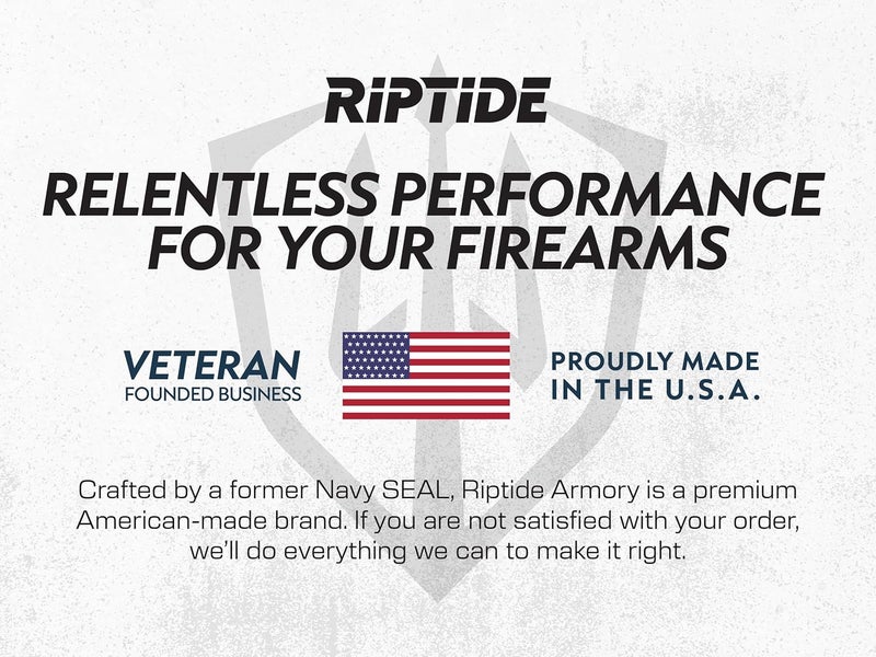 Riptide Armory Advanced Gun Cleaner & CLP+ Graphene 2 Step Kit - Clean, Lube, Protect Long-Lasting Formula - Nano Coat Technology - Veteran Founded & Formulated by Former US Navy Seal - Image 2